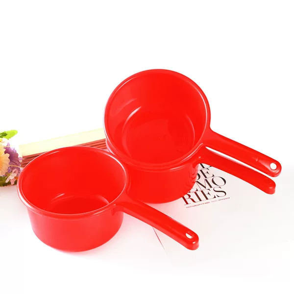 14.5cm household red water scoop water scoop drifting exhibition sales large long handle plastic water scoop water spoon