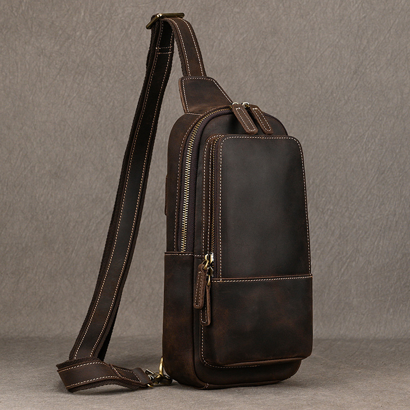 Bauletto in pelle di cavallo pazzo per uomo casual, borsa a tracolla semplice in pelle di mucca con croce diagonale, borsa da viaggio all'aperto_voghion.com