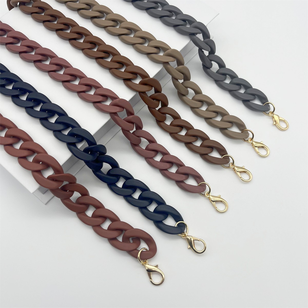 Colorful, Solid Color Pattern 1 Piece Acrylic Colorful Solid Color Bag Strap