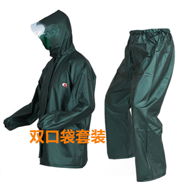 レインコートセット牛筋防豪雨アウトドア工事農業用騎手ファッション防水引き裂かれないメーカー卸売り|undefined