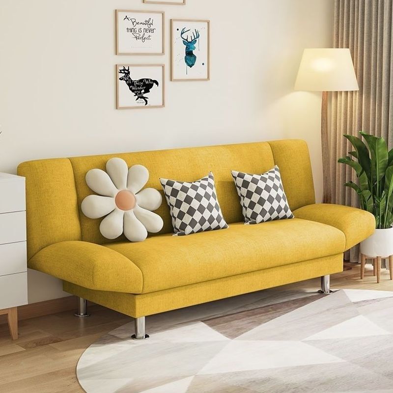 Simple small apartment study multifunctional living room foldable dual-use sofa with storage, extendable cat-scratch resistant leather sofa bed, new model