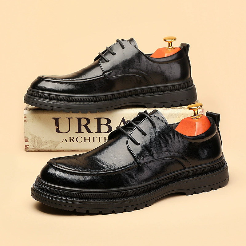 Мужская кожаная повседневная кожаная обувь ручной работы Мужская повседневная кожаная обувь в английском стиле