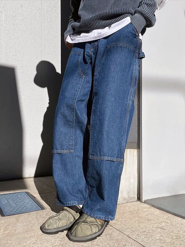 Carhartt Japanese-Style Workwear Jeans American Loose Heavyweight Straight-Leg Pants for Men and Women Carhartt Japanese-Style Workwear Jeans American Loose Heavyweight Straight-Leg Pants for Men and Women