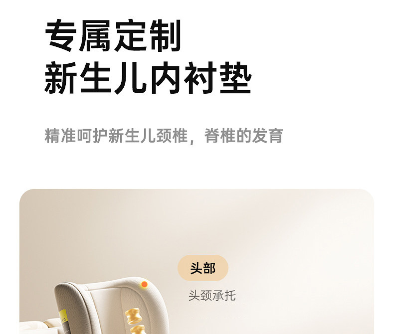 Hagaday Hakada Safety Seat for Infants and Children Aged 0-12, Suitable for Car Use, with Ventilation