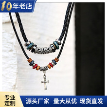 新款厂家船锚项链男士学生复古潮人吊坠锁骨链日韩版情侣饰品礼物