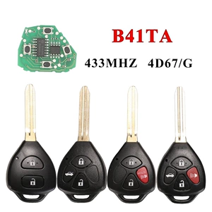 B41TA Toyota Corolla Camry Vios üçün 434 Mhz 4D67/G çip pult açar