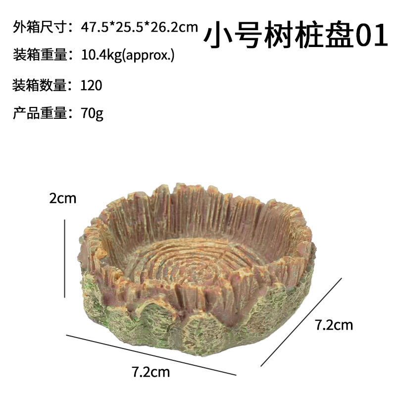 Acuario decoración real roca escondite Mesa pecera paisajismo resina artesanía roca escondite agujero árbol agujero tortuga Mesa