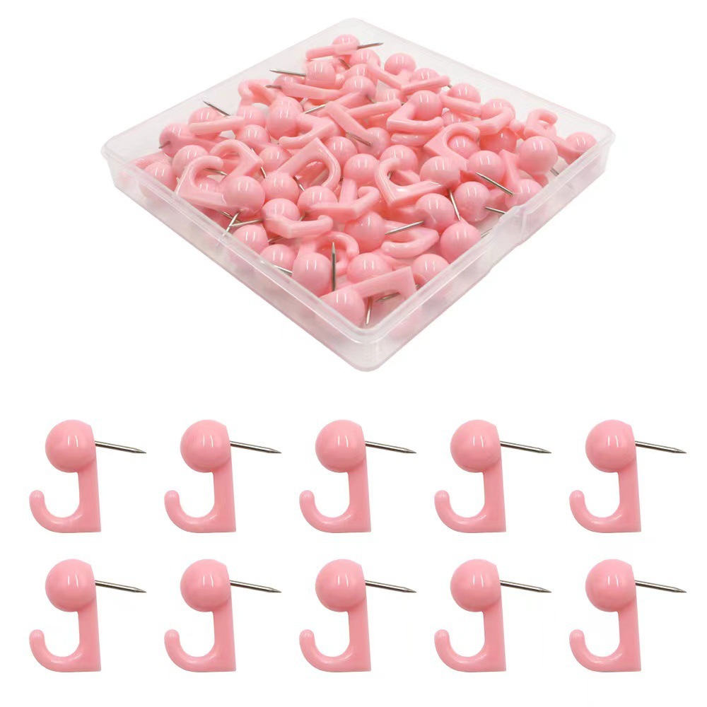 Suministro directo de fábrica de origen, gancho de color macarrón, chincheta de foto, chincheta de fijación de corcho de pared, chincheta de clavo