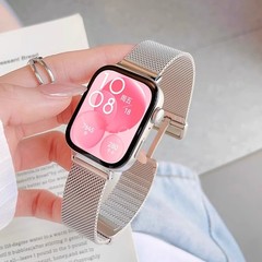 Huawei fit 4m Lannis 時計ストラップに適したステンレス鋼磁気バックル交換 Huawei fit3/4pro 時計ストラップ