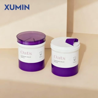 加工定制 新款100G面膜罐面部清洁面霜膏体瓶旋转扭式卸妆膏瓶