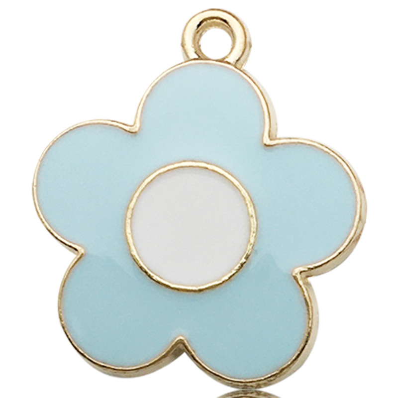 4g Weight Pendant Jewelry Making Type 19 * 21mm, 20*22MM, 25*25mm Jewelry Making Size DIY Jewelry Accessories Classification 1 Piece Quantity Alloy Material Flower Pattern Polished Finish Enamel Design Cartoon Style, Sweet Style 1 Piece 19 * 21mm 20*22MM 25*25mm Alloy Flower Polished Pendant 10