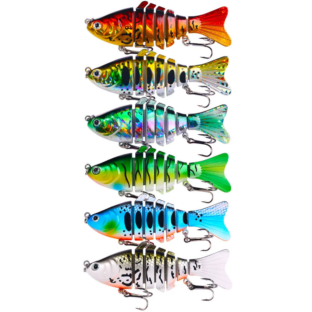 Luya fishing bait 15g simulated multi-section fishing fake bait far-swimming layer sea fishing hard bait foreign trade fishing gear set wholesale