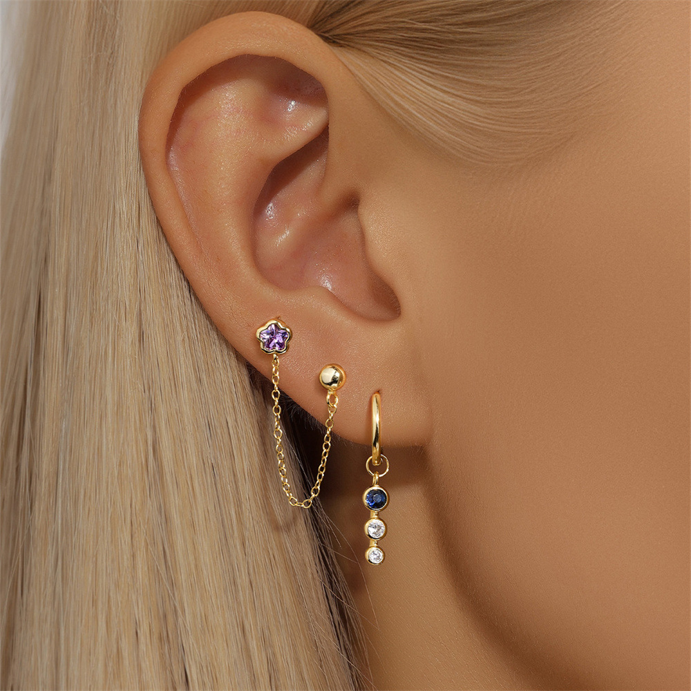 2g Weight 925 Sterling Silver Ear Needle Material Zircon Inlay Material Drop Earrings Classification 1 Pair Quantity Daily Occasion 925 Sterling Silver Material Round, Star, Moon Pattern All Seasons Season Women's Gender Plating, Inlay Design Simple Style, IG Style Style 1 Pair 925 Sterling Silver Zircon 925 Sterling Silver Earrings Round Star Moon Drop Earrings 11