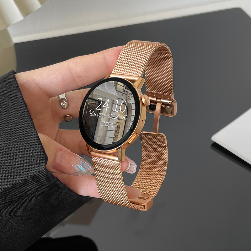 Metal folding magnetic buckle-rose gold