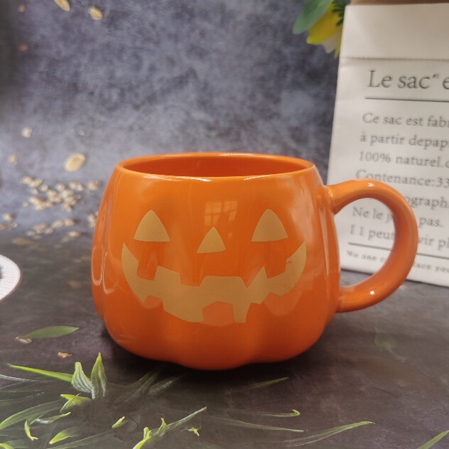 ソースファクトリーハロウィンカスタムセラミックカップ高価値クリエイティブ色釉マグホリデーギフトカップエルフカップ|undefined