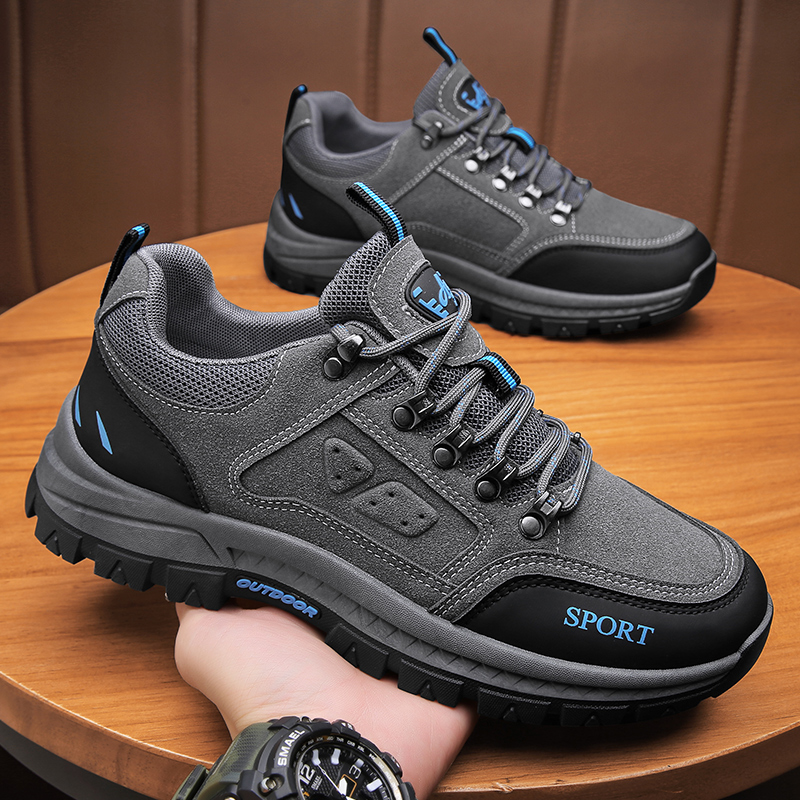 Zapatos de hombre de montañismo, deportes al aire libre de verano, sitio de trabajo de ocio, trabajo resistente al desgaste, trabajo, seguro laboral, zapatos de moda