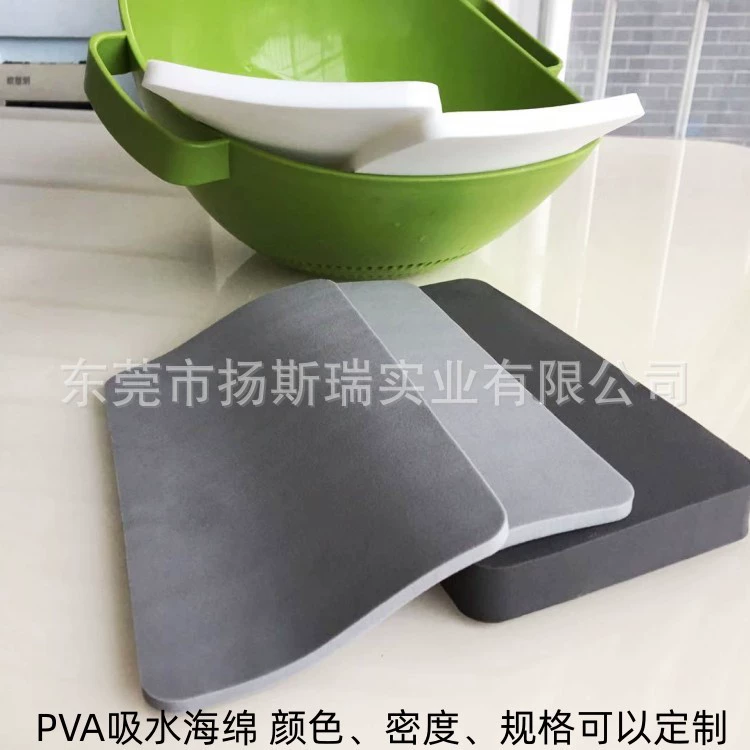 Изготовленные на заказ поливиниловый спирт промышленные расходные материалы, устойчивые к ПВА кислоте и щелочи, абсорбирующий губчатый лист ПВА губчатый цилиндр ПВА