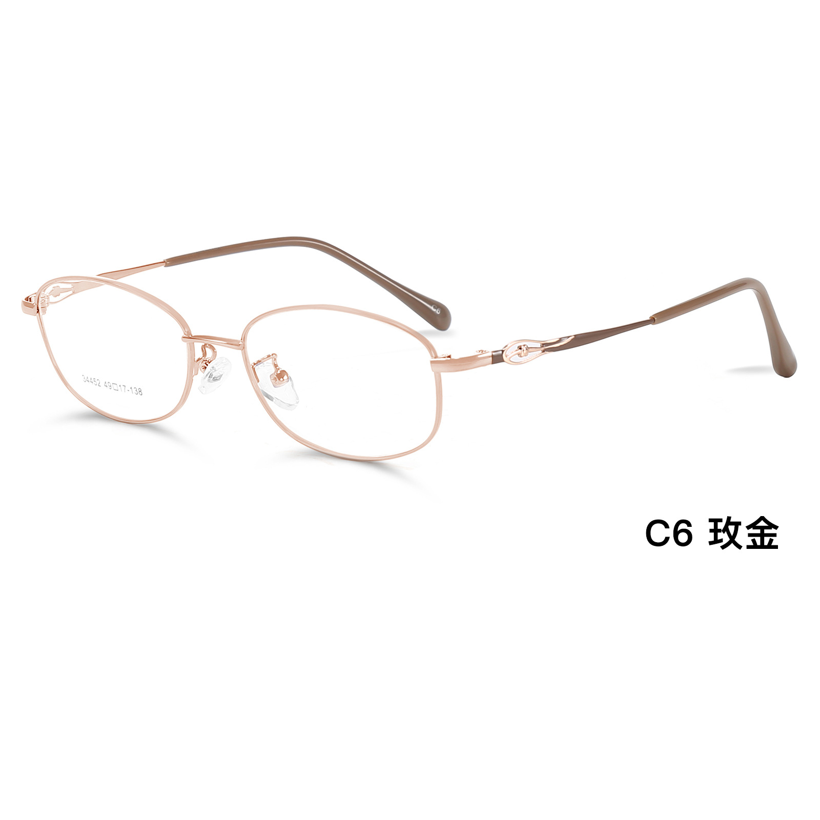 Ligero y cómodo marco completo elegante de las mujeres gafas de marco completo marco de la miopía presbicia puede ser equipado con grados Danyang al por mayor