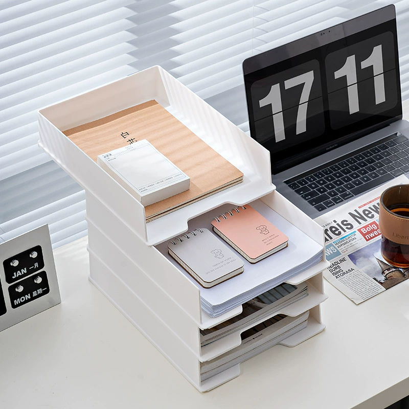 Desktop storage box Multi -storey office File stationery data storage rack A4 paper shelf file frame