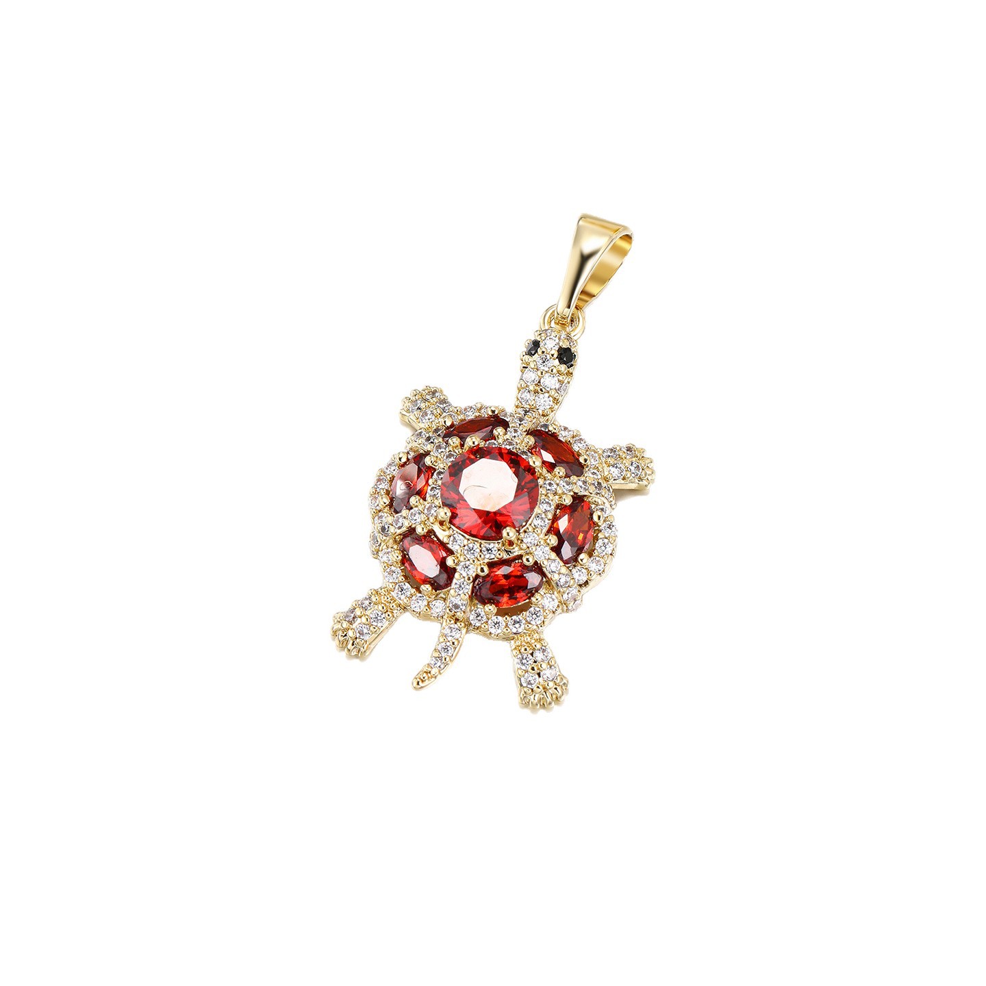 Xuping moda ligera y lujosa serie de colgante de tortuga nicho de personalidad estilo elegante de alta calidad accesorios al por mayor