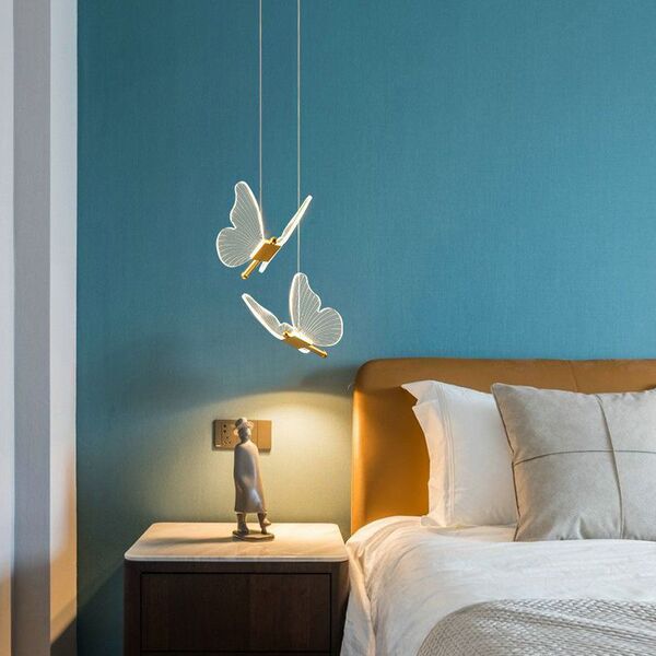 Modern and minimalistic ceiling lamp for bed