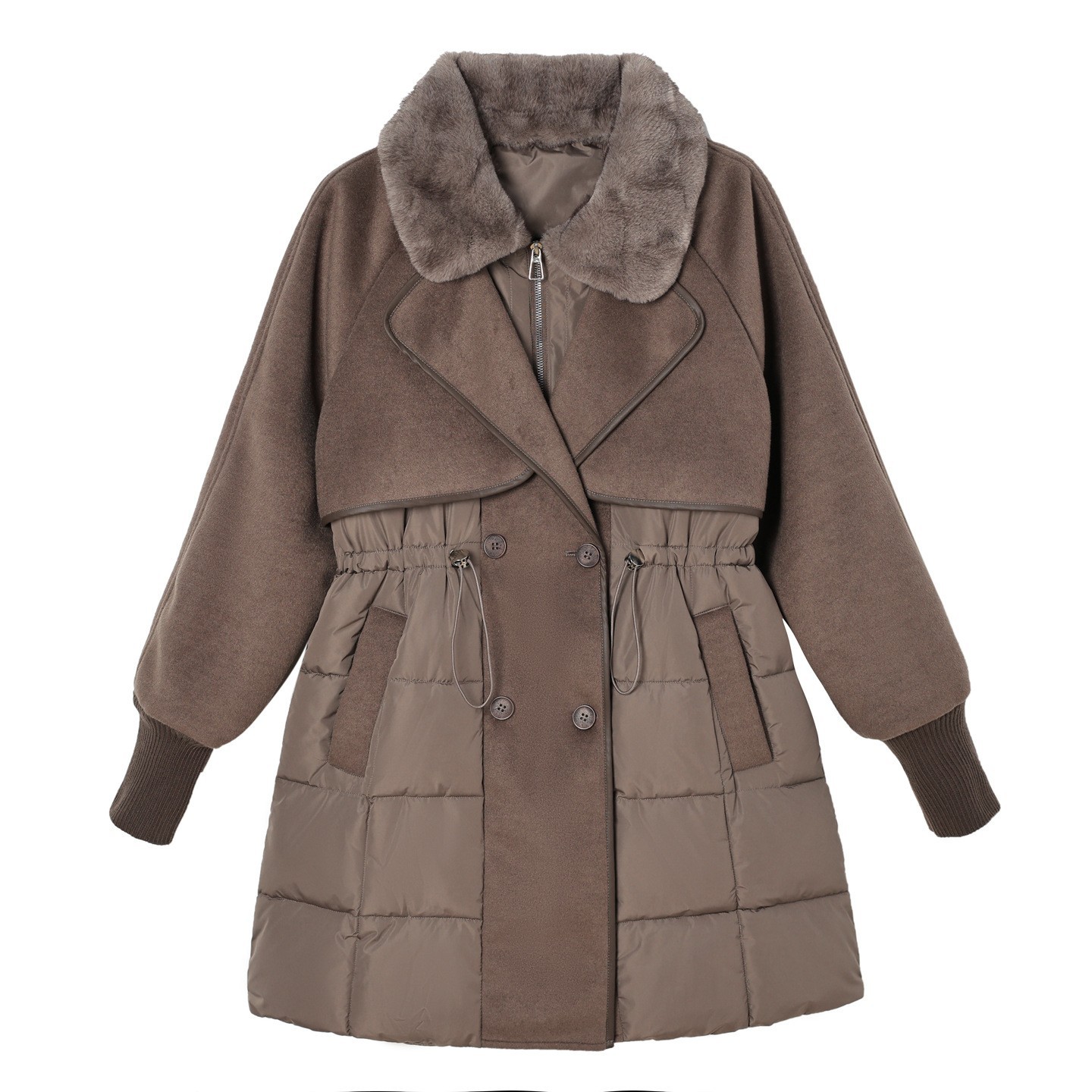 2025 invierno nuevo abrigo de algodón de pluma para mujeres de largo y grueso abrigo de algodón de moda versátil chaqueta de algodón madres de mediana edad image 5