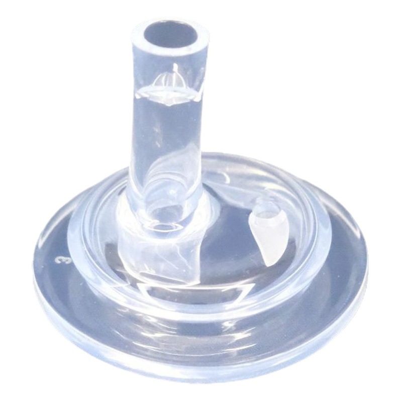 Mother and baby nipple source factory new food grade silicone waterproof nozzle fit 5cm wide caliber feeding bottle