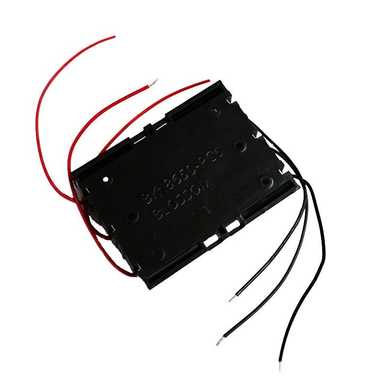 3节18650并串联电池盒 3节18650并联电池座带线 BK-18650-PC6