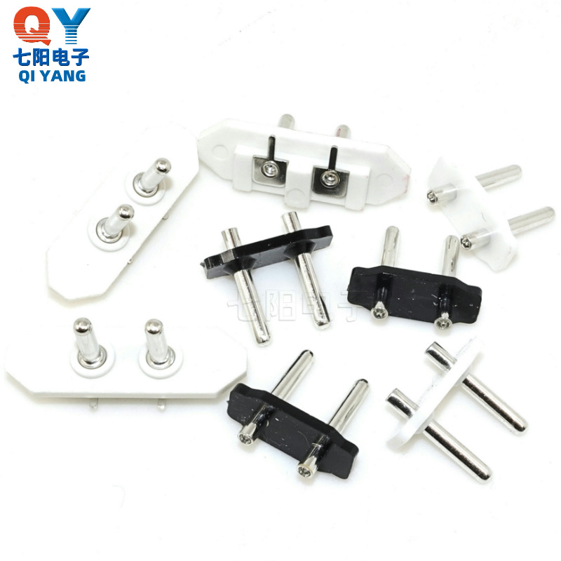 销售8字座甩脂机按摩仪剃须刀充电插座AC-029全铜2芯八字座AC-028