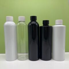 現品250ml ml白色ペットボトル黒色petシール液体瓶サンプル分注瓶小口瓶