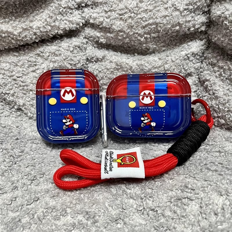 Mario AirPods Pro2 Protective Case Is Suitable for AirPods 4Th Generation Apple Third Generation Headphone Protective Case Soft Shell Mario AirPods Pro2 Protective Case Is Suitable for AirPods 4Th Generation Apple Third Generation Headphone Protective Case Soft Shell
