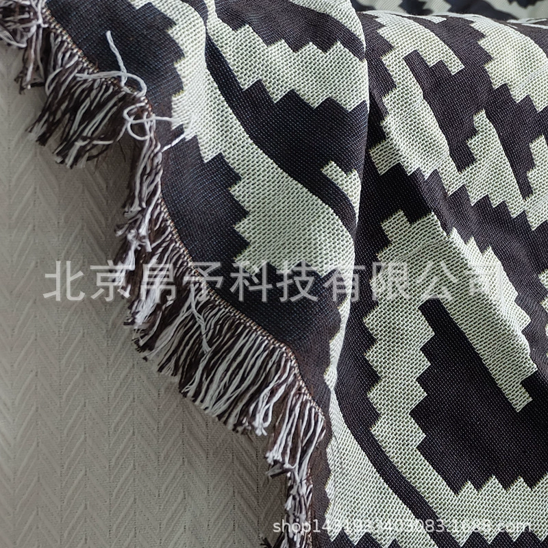 Turkish Nordic Amazon Speed on Kilim woven Soviet lab car blanket sofa towel decorative bed cover blanket