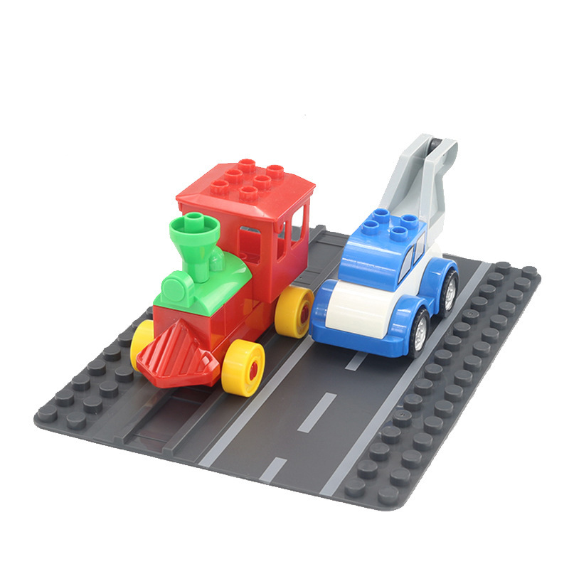 Compatible with Lego Road and Railway Dual-purpose Board Large Particle Building Block Floor Road Scene Board Children's Building Toy Board