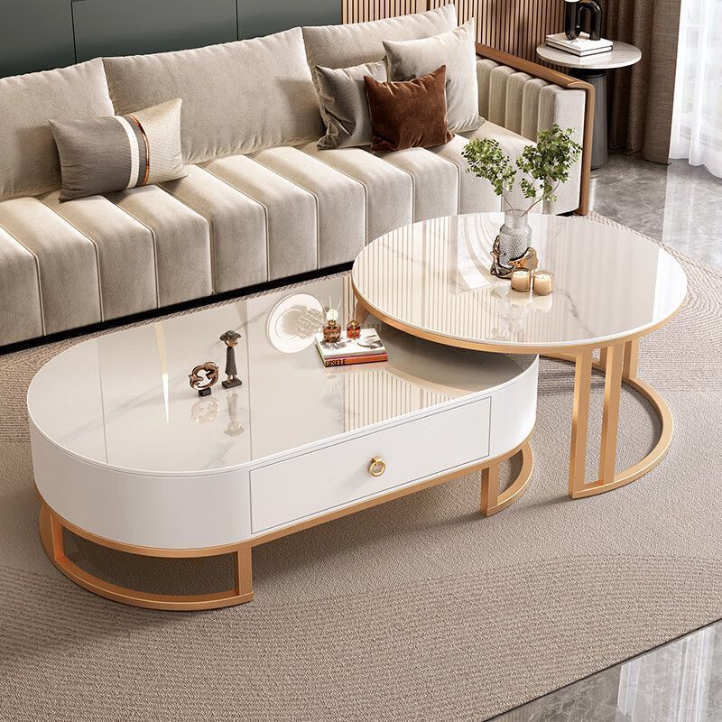 골든 프레임 화이트 캐비닛 (밝은 스노우 마운틴 화이트 + 밝은 스노우 마운틴 화이트)