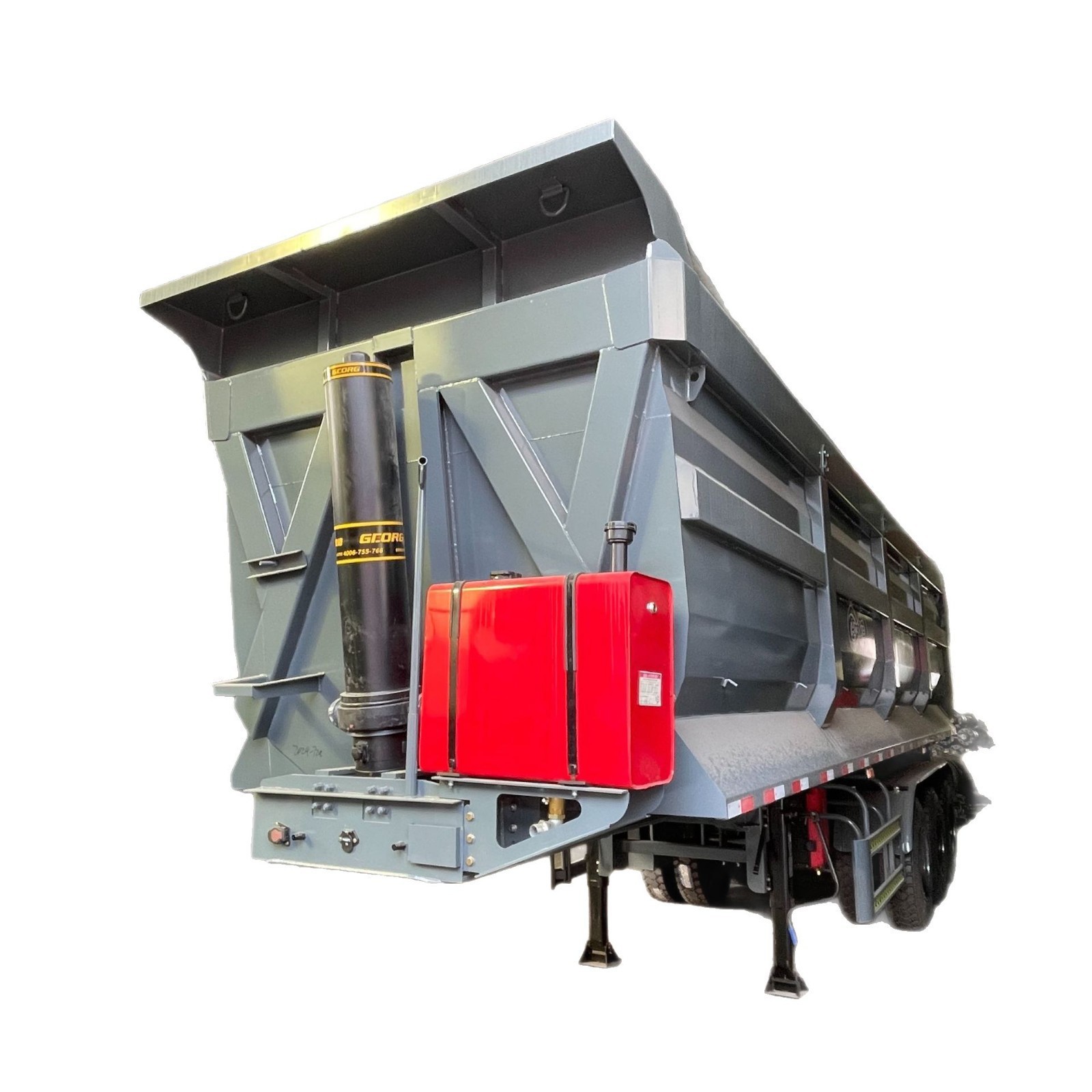 Used Rear-Dump Semi-Trailer 7.5m to 13m Side-Dump Truck for Sand and Gravel Engineering Dump Truck