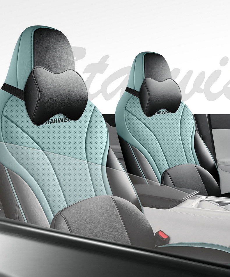 Geely Xingyue Seat Cover Set, Full Surround Car Seat Cushion, Breathable Leather Seat Cushion for All Seasons, Interior Modification Seat Cover