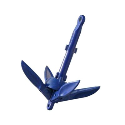 Ashuo/Isure Blue Aluminum Anchor 155 мм складной якорь -якорь -каяк актерский андеррайтер