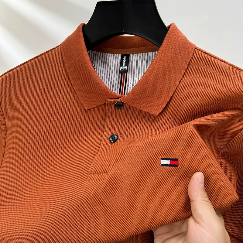 Summer cotton elite short sleeve T-shirt, polo, 100% cotton
