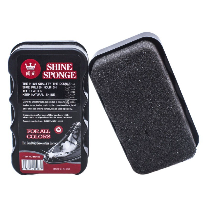 Minguang хит продаж, губка для полировки обуви, прозрачная бесцветная кожаная губка для ухода за обувью и ухода за обувью, губка для протирания морского хлопка, воск для обуви