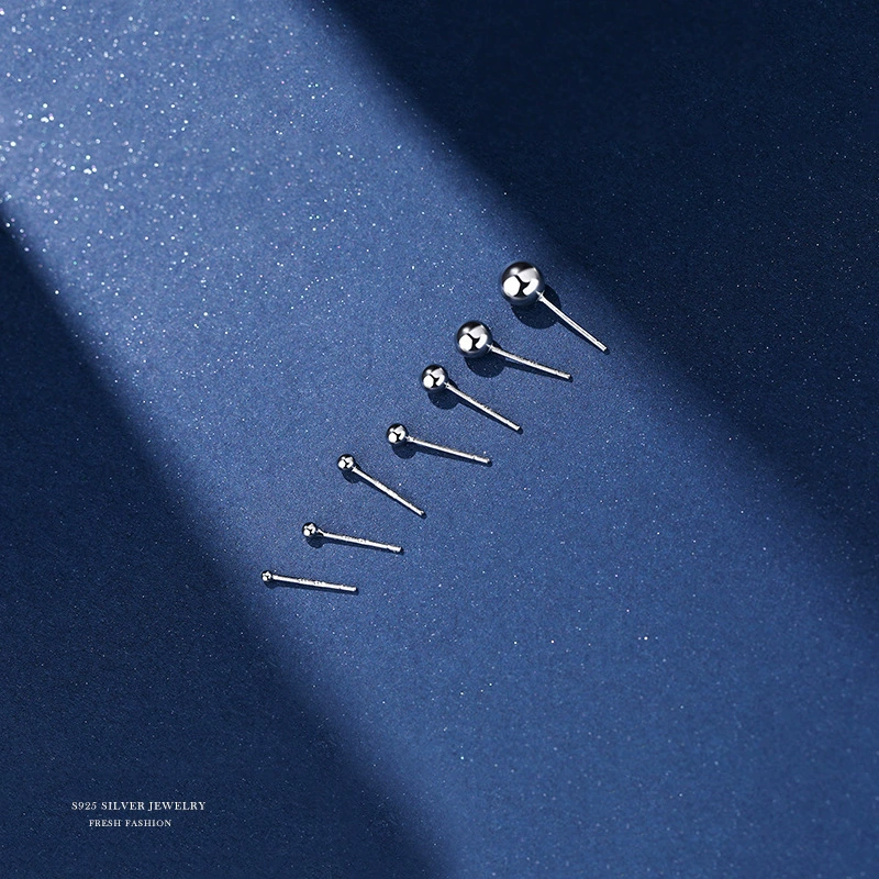 Камелия 小耳 Earrings, маленькие круглые бусины, брендовый аксессуар, образец серебра 999, корейский стиль