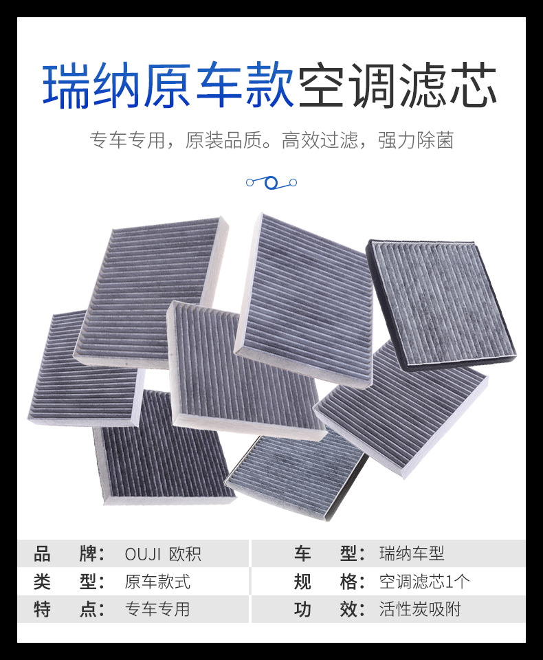 Suitable for Rena Air Conditioning Filter Element, Air Conditioning Filter for Models 10, 11, Beijing 12, Hyundai 13, Car Activated Carbon Filter
