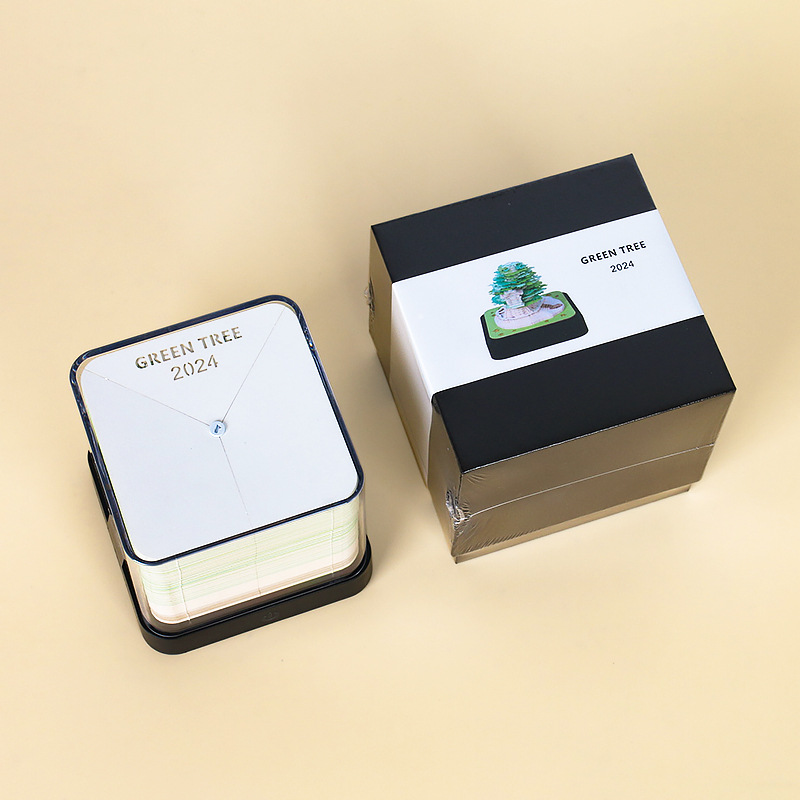 2026 nueva nota adhesiva tridimensional panorámica de la casa del árbol 3D tallado en papel al por mayor transfronterizo decoración de escritorio TK regalo de cumpleaños para hombres y mujeres