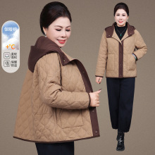 中老年羽绒棉服女妈妈冬装外套2025新款洋气中年秋冬棉衣大码棉