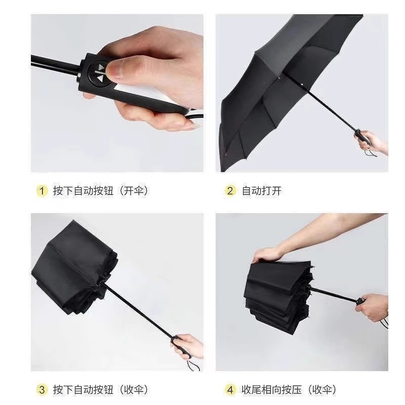 Paraguas automáticas para aumentar el grosor de paraguas para fortalecer el sol y la lluvia para hombres plegables paraguas automáticas sombrillas personalizadas