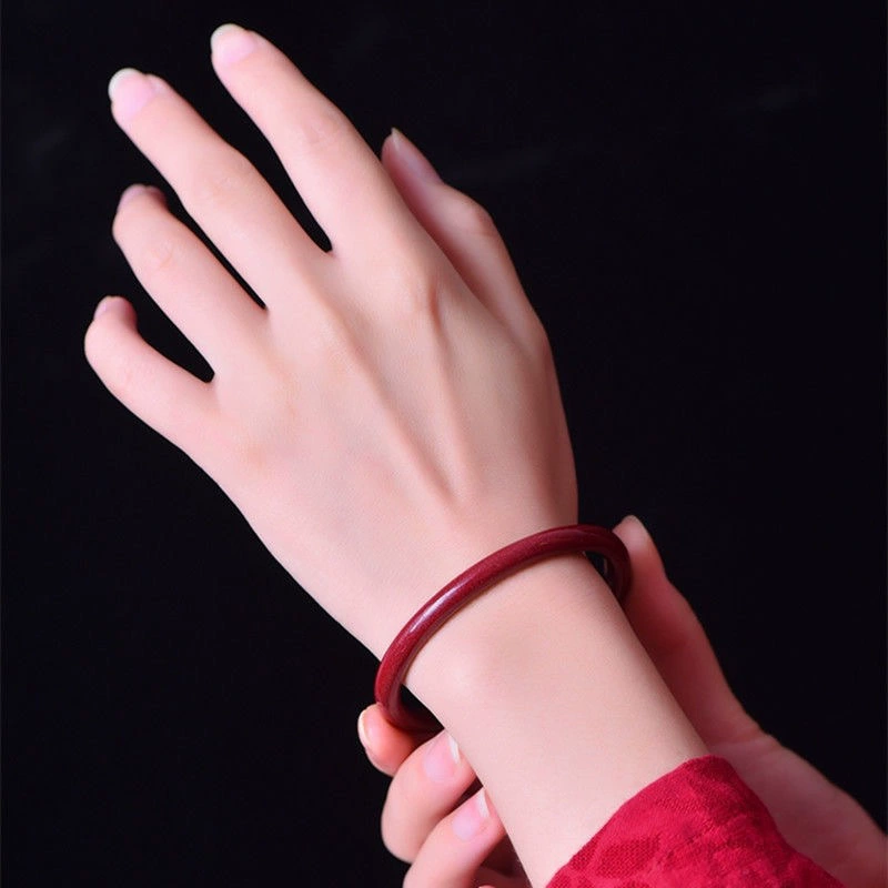 Glass Imitation Jade Bracelet, step by step Thorn-Rose Vintage Style, 58/62 mm
