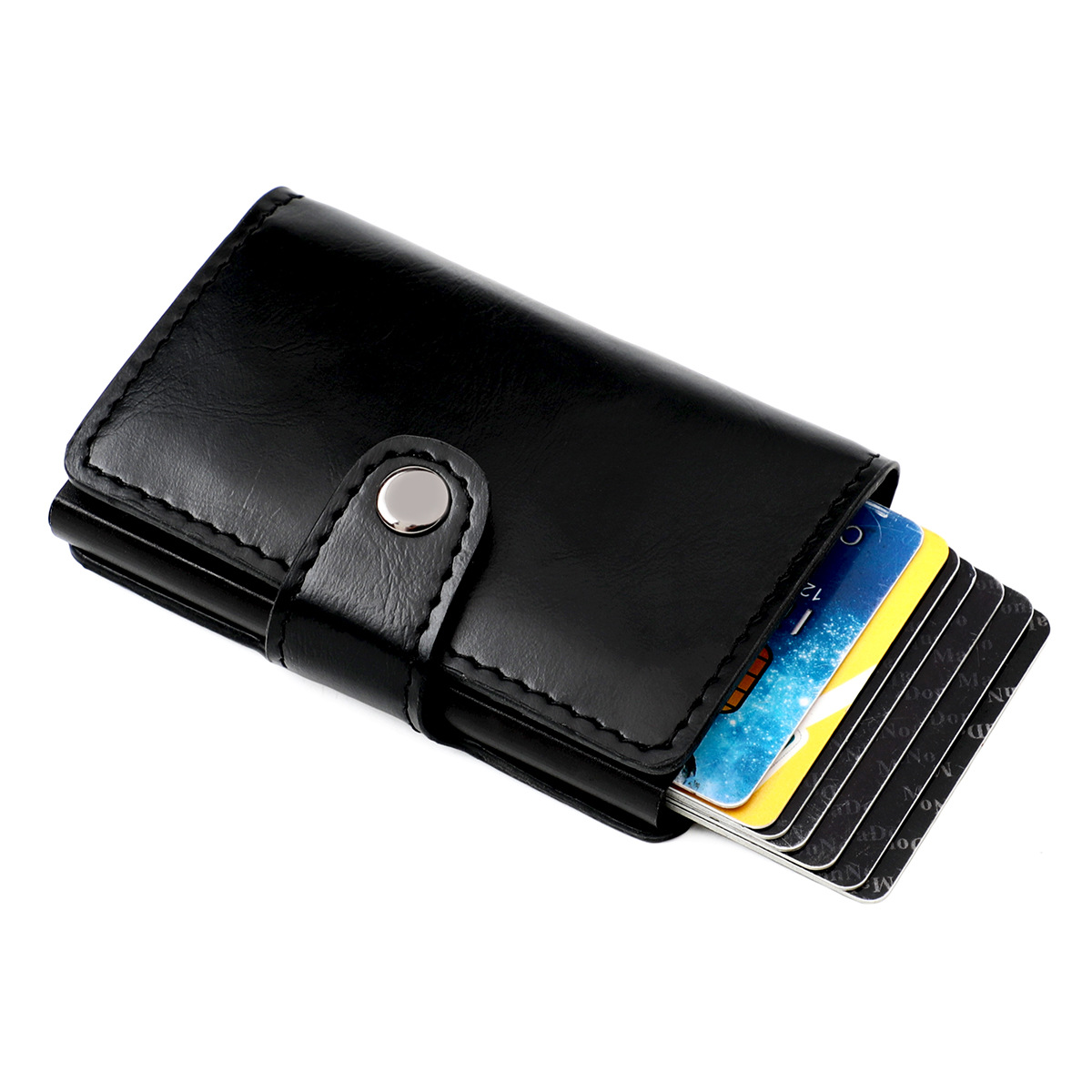 Wholesale Rfid Shielding Anti-theft Brush Ultra-thin Credit Card Aluminum Alloy Card Bag display picture 40