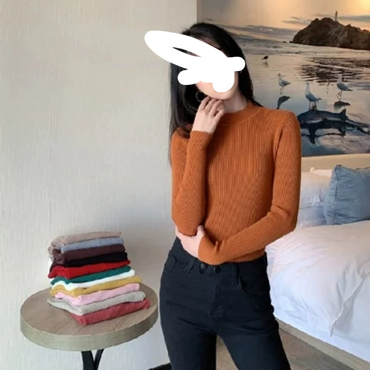 Long-sleeve, sweater, base body-friendly autumn thermal underwear, high collar