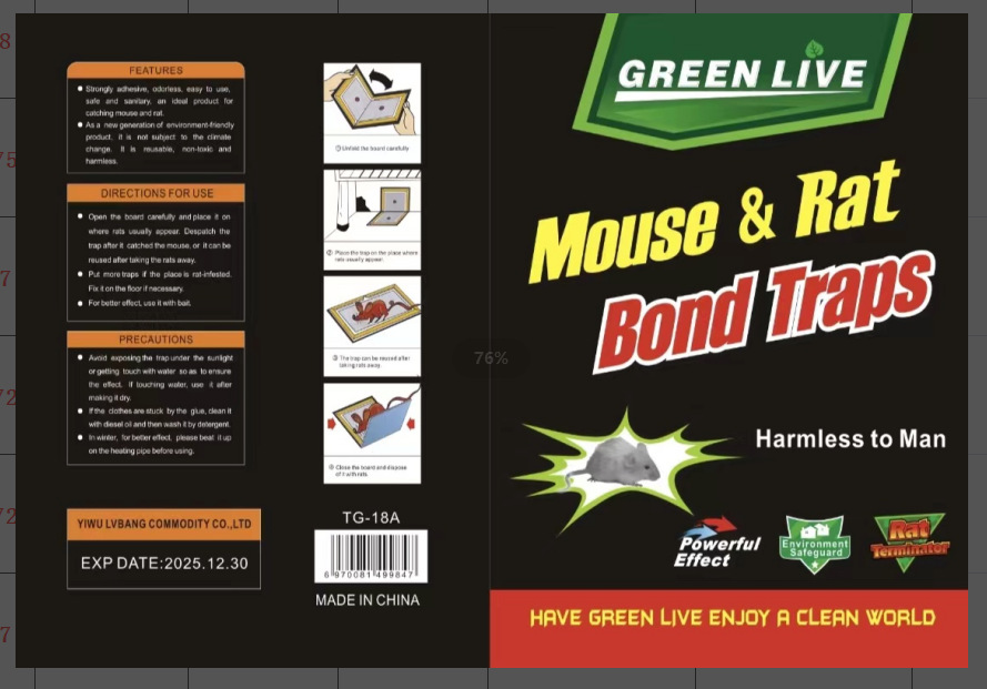 Trampa para ratones ultra fuerte "Mouse Rat Trap", placas adhesivas, tablas mataratones, fuente para comercio exterior