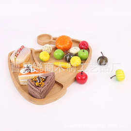 竹制两用圣诞树圣诞帽麋鹿砧板托盘儿童早餐盘圣诞礼物BSCI