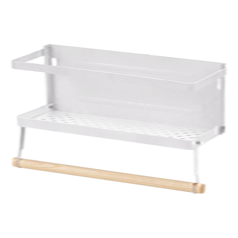 Plegable de una sola capa estante del refrigerador de la cocina estante de la pared del refrigerador hogar lavadora aire acondicionado refrigerador estante de la pared lateral